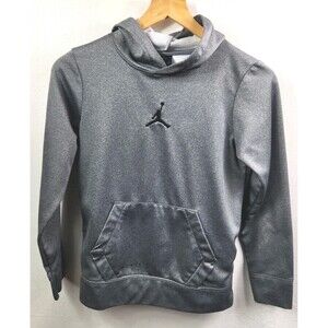 Air Jordan Youth Pullover Gray Hoodie  Jumpman Logo Size M
